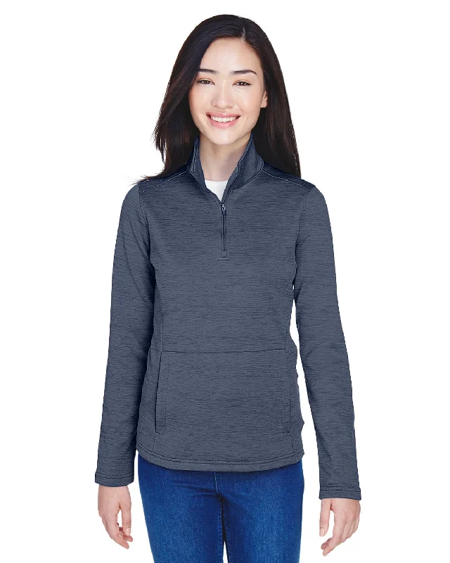 Devon & Jones DG798W Ladies' Newbury Mlange Fleece Quarter-Zip