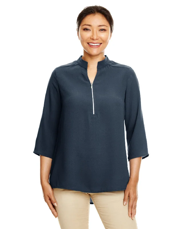 Devon & Jones DP611W Ladies' Perfect Fit  3/4-Sleeve Crepe Tunic