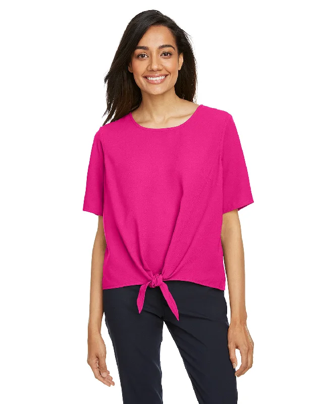 Devon & Jones DP617W Ladies' Perfect Fit Tie-Front Blouse