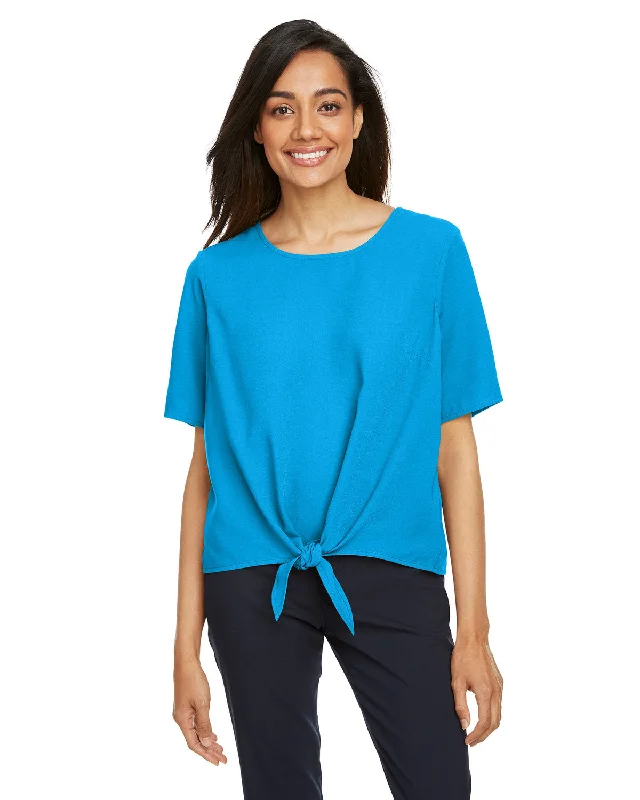 Devon & Jones DP617W Ladies' Perfect Fit Tie-Front Blouse