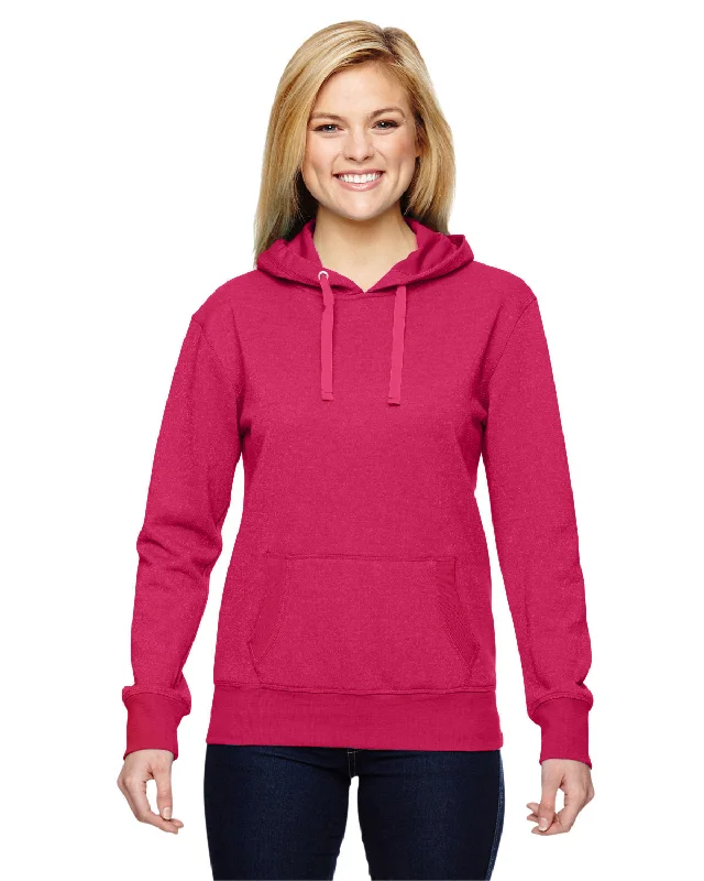 J America JA8860 Ladies' Glitter French Terry Hooded Sweatshirt