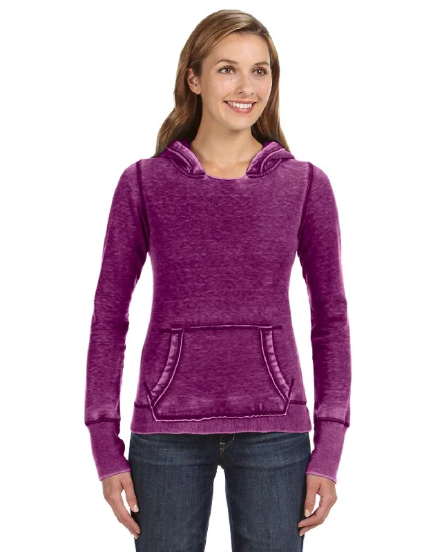 J America JA8912 Ladies' Zen Pullover Fleece Hooded Sweatshirt