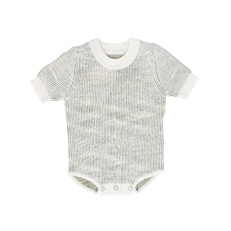 LE BOURDON GREEN OMBRE KNIT ROMPER [FINAL SALE]