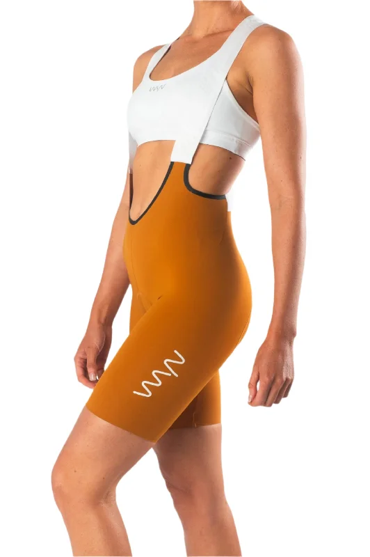 Women's Velocity 3.0 Cycling Bib Shorts - Ochre